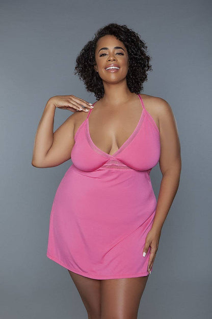 Plus 1 Pc Mini-length Babydoll