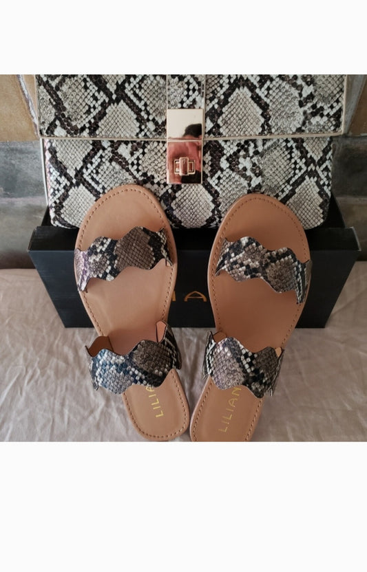 Snake print Sandals