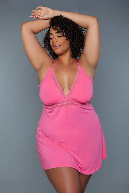 Plus 1 Pc Mini-length Babydoll