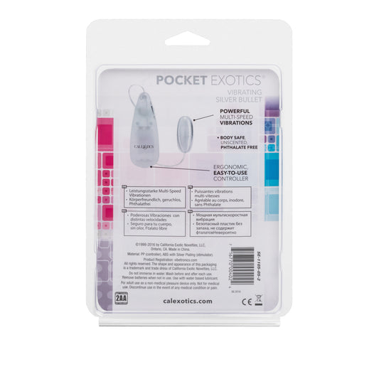 CalExotics  Pocket Exotics Silver Bullet Vibe
